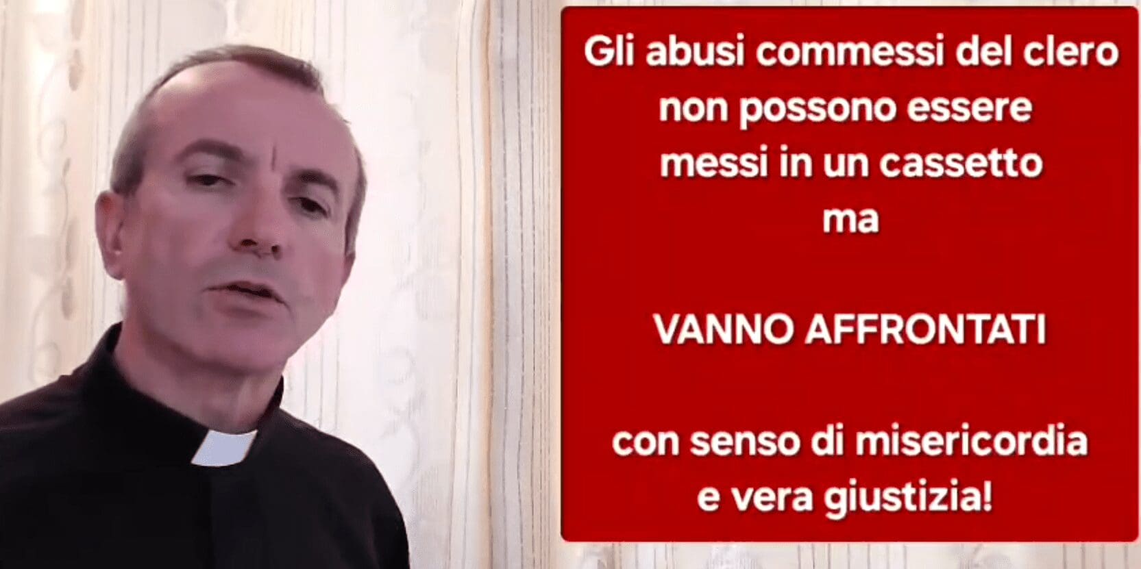 L’accusa di don Paolo Contini, vittima di abusi in seminario